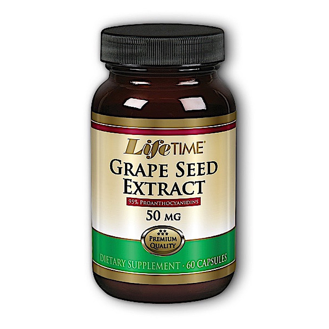 Lifetime, Grape Seed, 60 Capsules UPC 053232788352 | HiLife Vitamins
